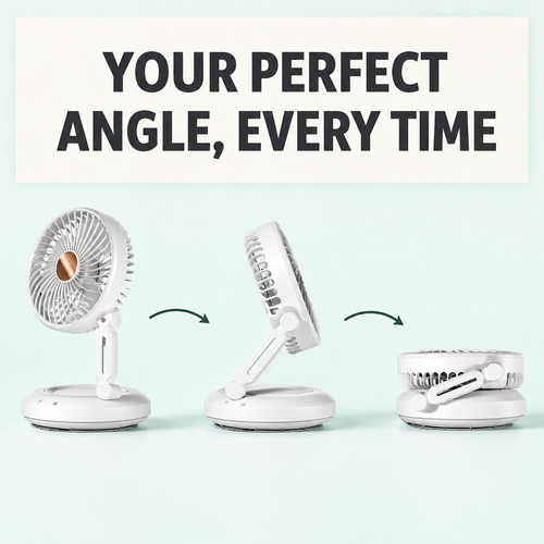 Montara Flow adjustable and foldable fan positions